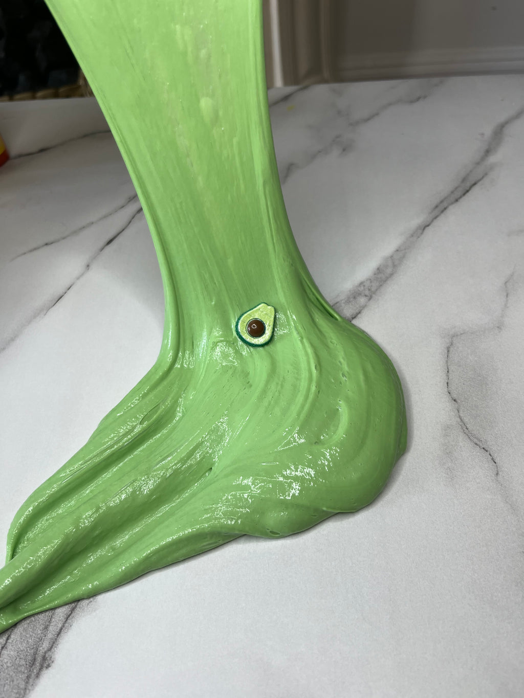 Green Fluffy slime
