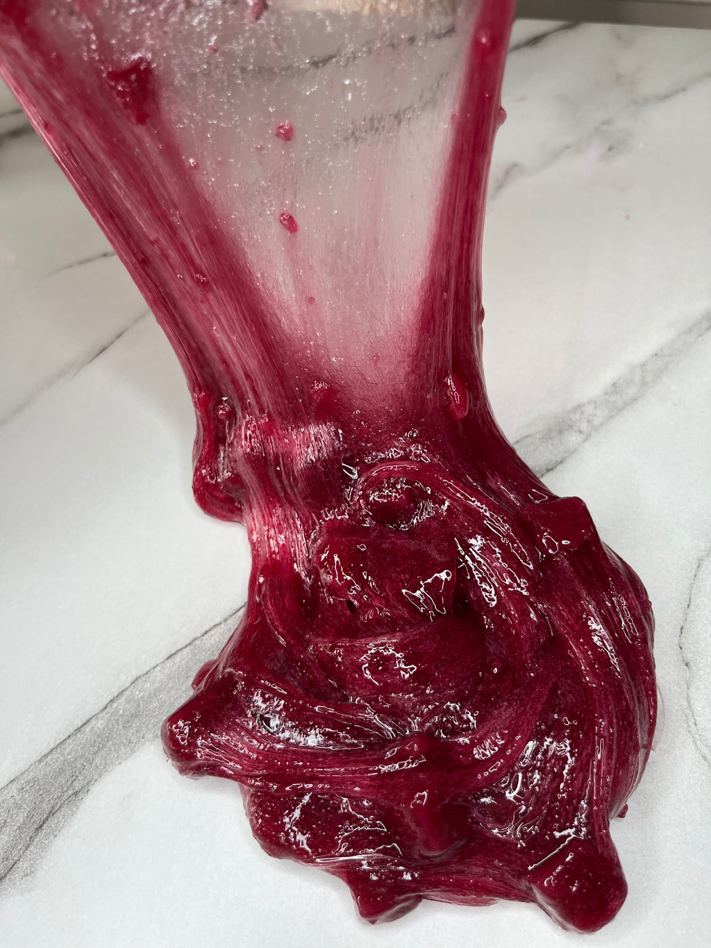 Cherry Clear Slime - Jelly Cubes