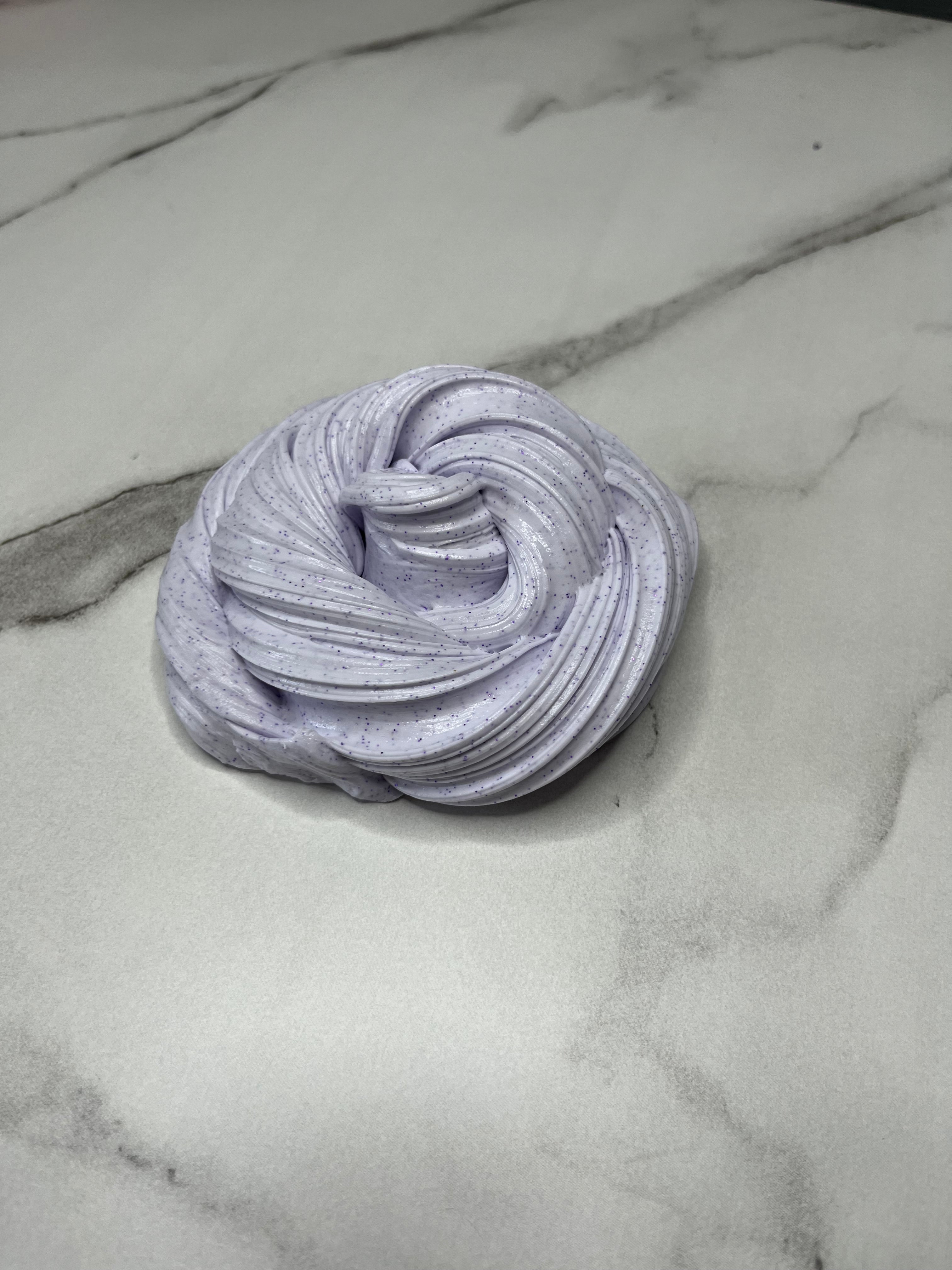 Pastel Purple Butter Slime - Glitter